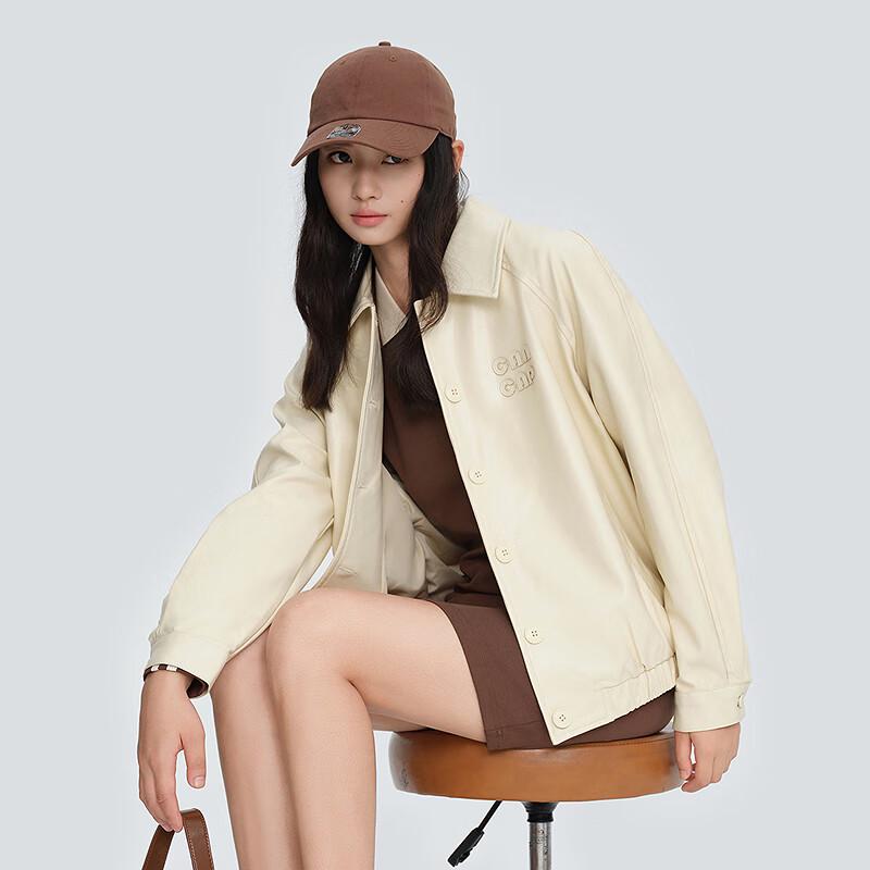 

Куртка-рубашка из искусственной кожи в стиле академии Ледин с нашивкой в виде буквы M