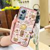 Wrist Strap Kickstand Phone Case For Blackview A85 Cartoon Soft case Dirt-resistant Durable Wristband Cute Anti-knock