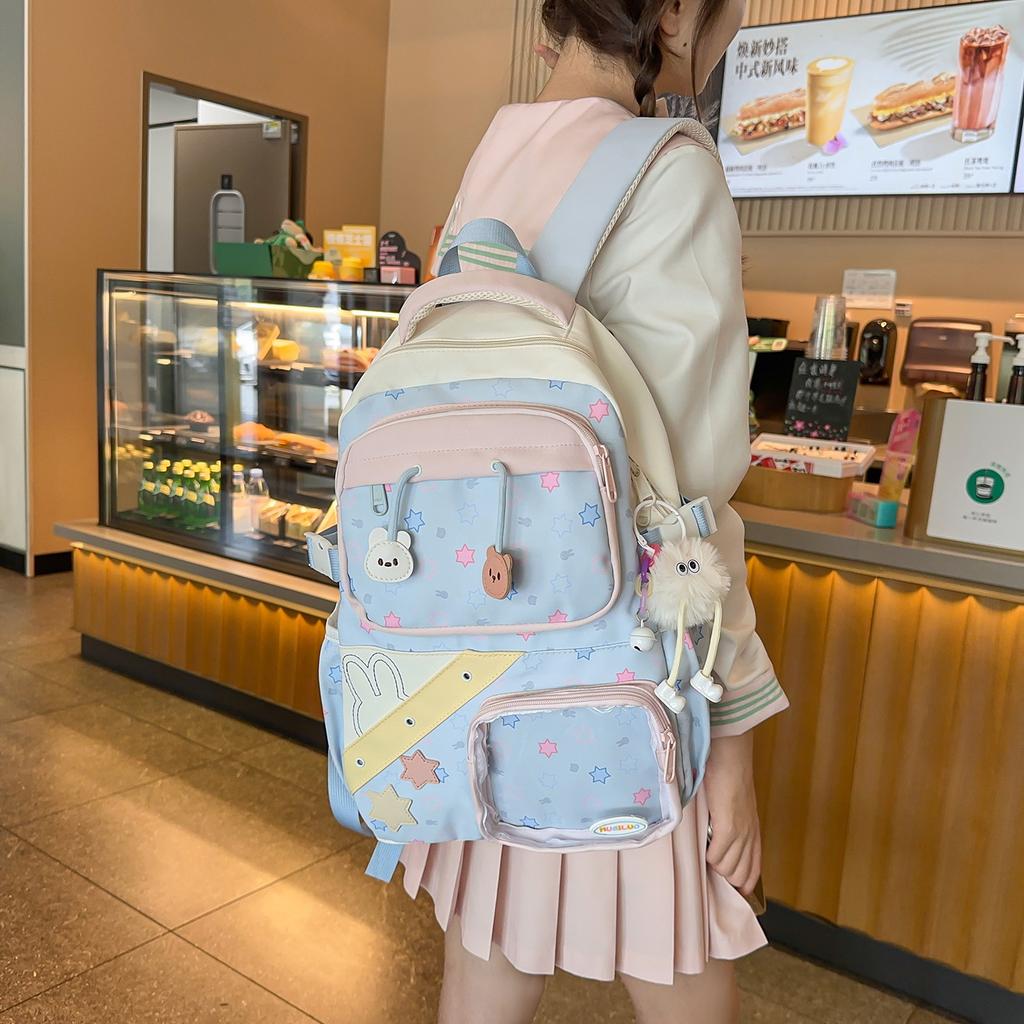 Schoolbag Manufacturer Popular High Value College Style Cute Fresh Backpack Trend New Student Fashion Backpack