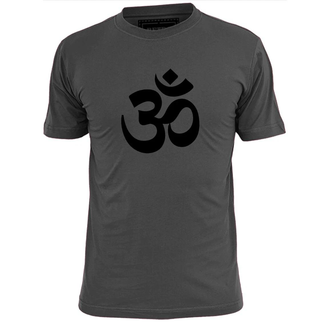 Mens Om Symbol T shirt Spirituality Hinduism Buddhism Sikhism Jainism Religion 2XL