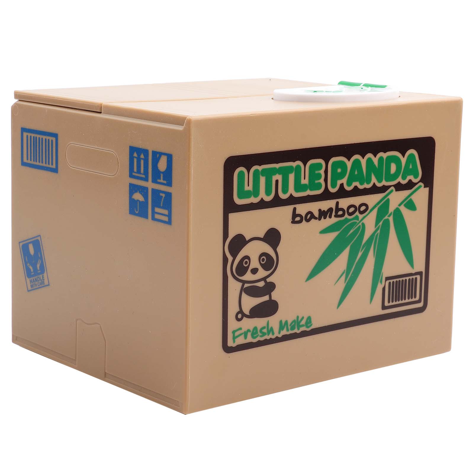 Automobile And Motorcycle Supplies White Panda Money Box Coin Bank, Automatic Stealing Coins Cents Bank Saving Box