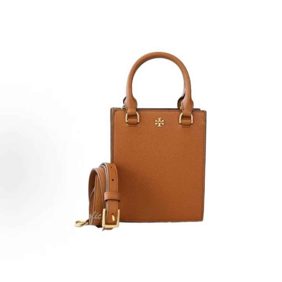 

Tory Burch Blake Adjustable Detachable Shoulder Strap Leather Music Score Handbag Women Handbags Brown 138274-912 Basic Set (Bag+Dust Bag)