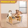 Elevated Cat Bowls Dog Food Water Bowl Stand Raised Feeding Station Pet Feeder for Puppy