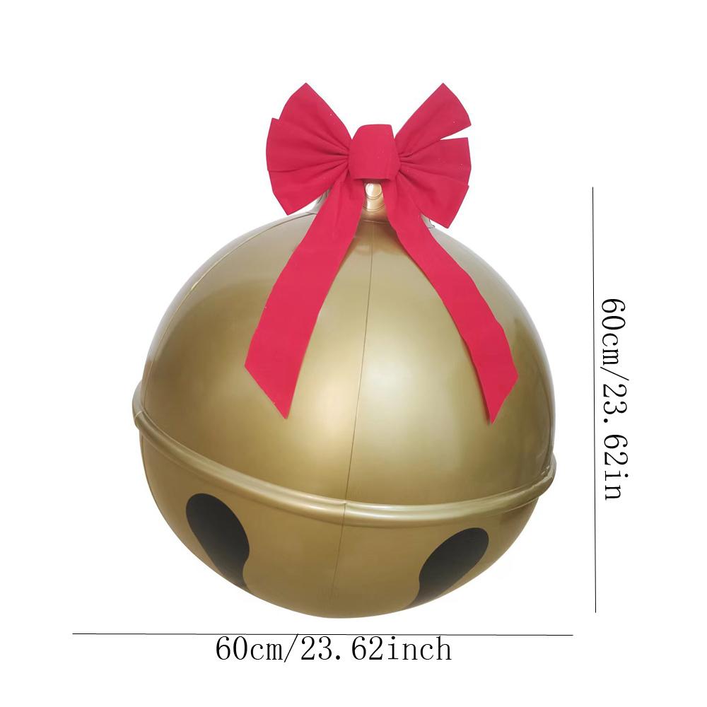 45/60cm Christmas Ball Inflatable PVC Giant Big Balls Outdoor Ornament Xmas Inflatable Toy Ball Christmas Decoration Supplies