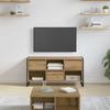 TV Cabinet Rustic Oak Style 100 x 36 x 49.5 cm Engineered Wood