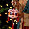 Chinese New Year Spring Festival Festival Lantern LED Light Blessing Luminous Handheld Lamp With Tassel Dancing Lion Pendant