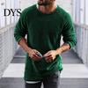 Winter Sweater Men's Solid Color Knitted Loose Pullover Thermal Men for Autumn Long