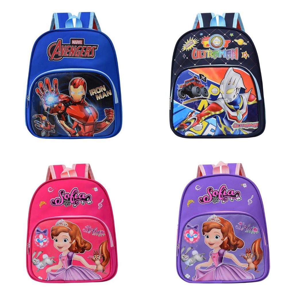 High Capacity Frozen Spiderman Iron Man Kid's Backpack For School And Travel