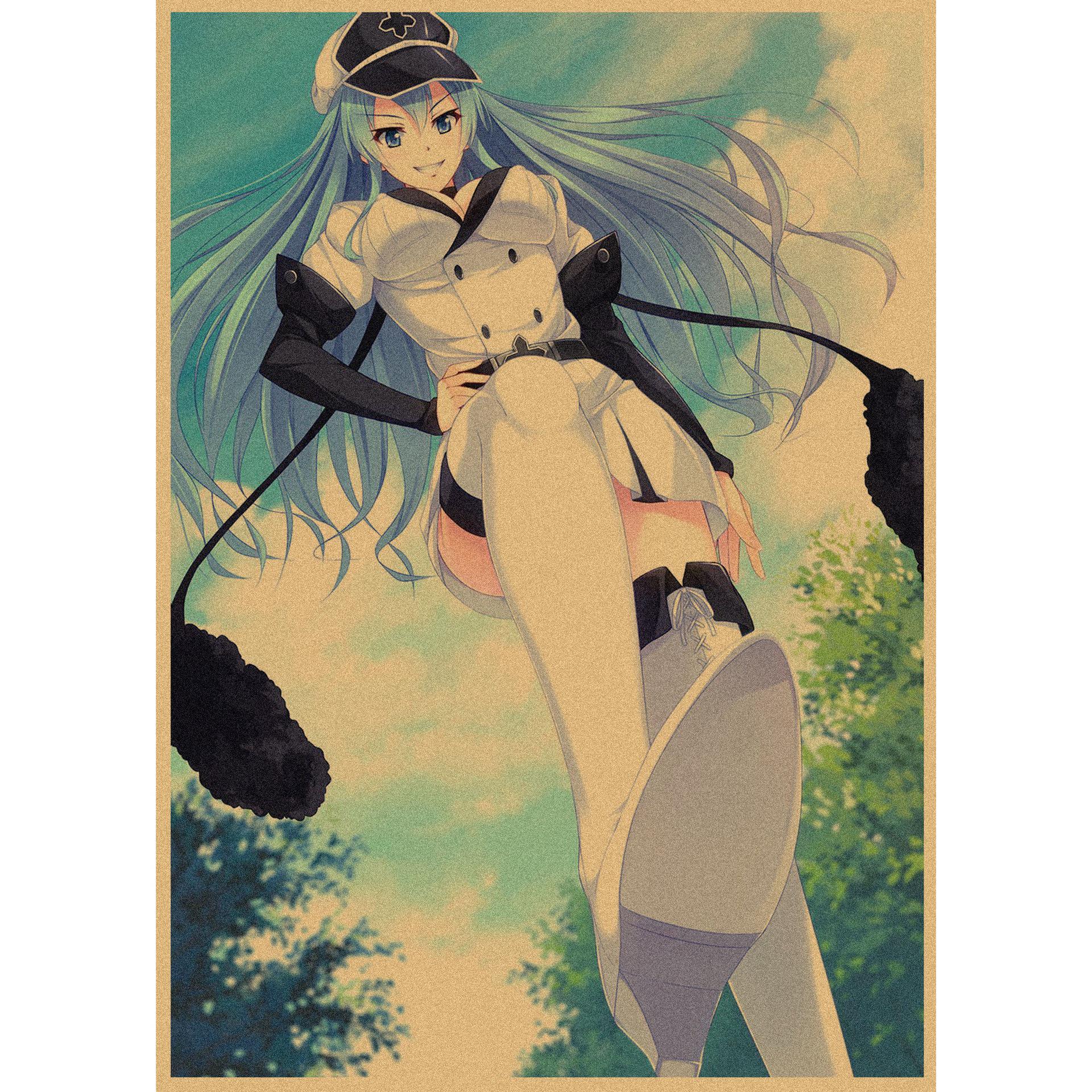 

Akame ga Kill Retro Japanese Anime Poster - Kraft Paper Wall Art Mural 29.7X42cm