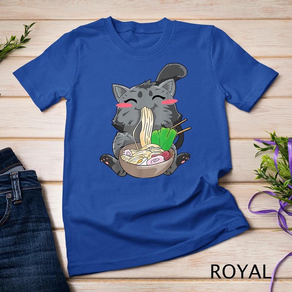 Cat Ramen Anime Kawaii Neko Gift T-Shirt Unisex T-shirt 8 XL