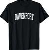 Davenport Iowa IA Vintage Athletic Sports Design T-Shirt