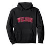 Wilson North Carolina NC Vintage Sport Design Red Hoodie