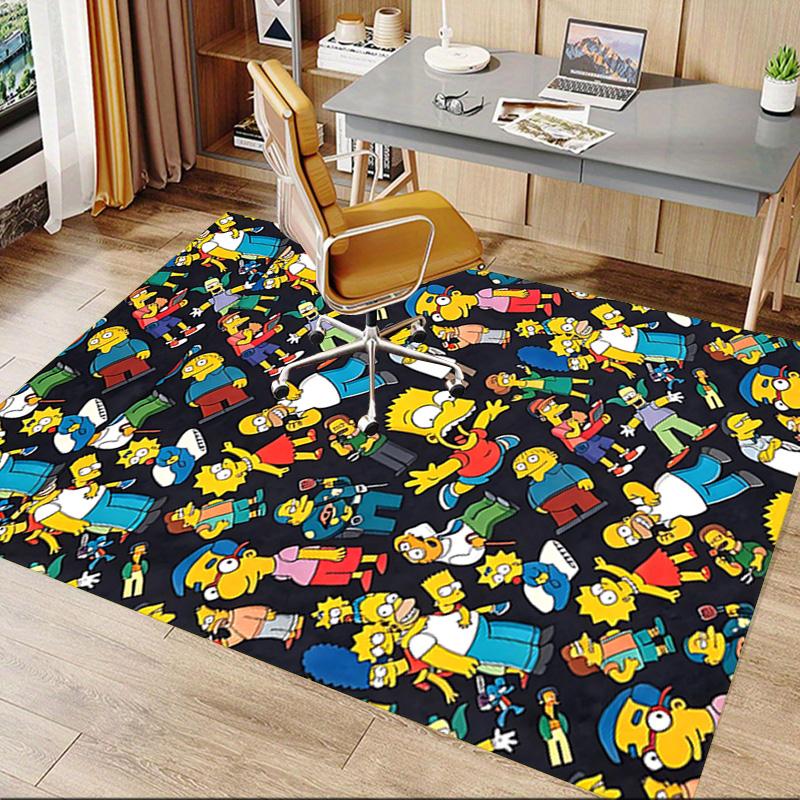 Simpsons Family Carpet For Playroom Bedroom Living Room Sofa Home Decorkids Game Area Rug Nonslip Floor Mat