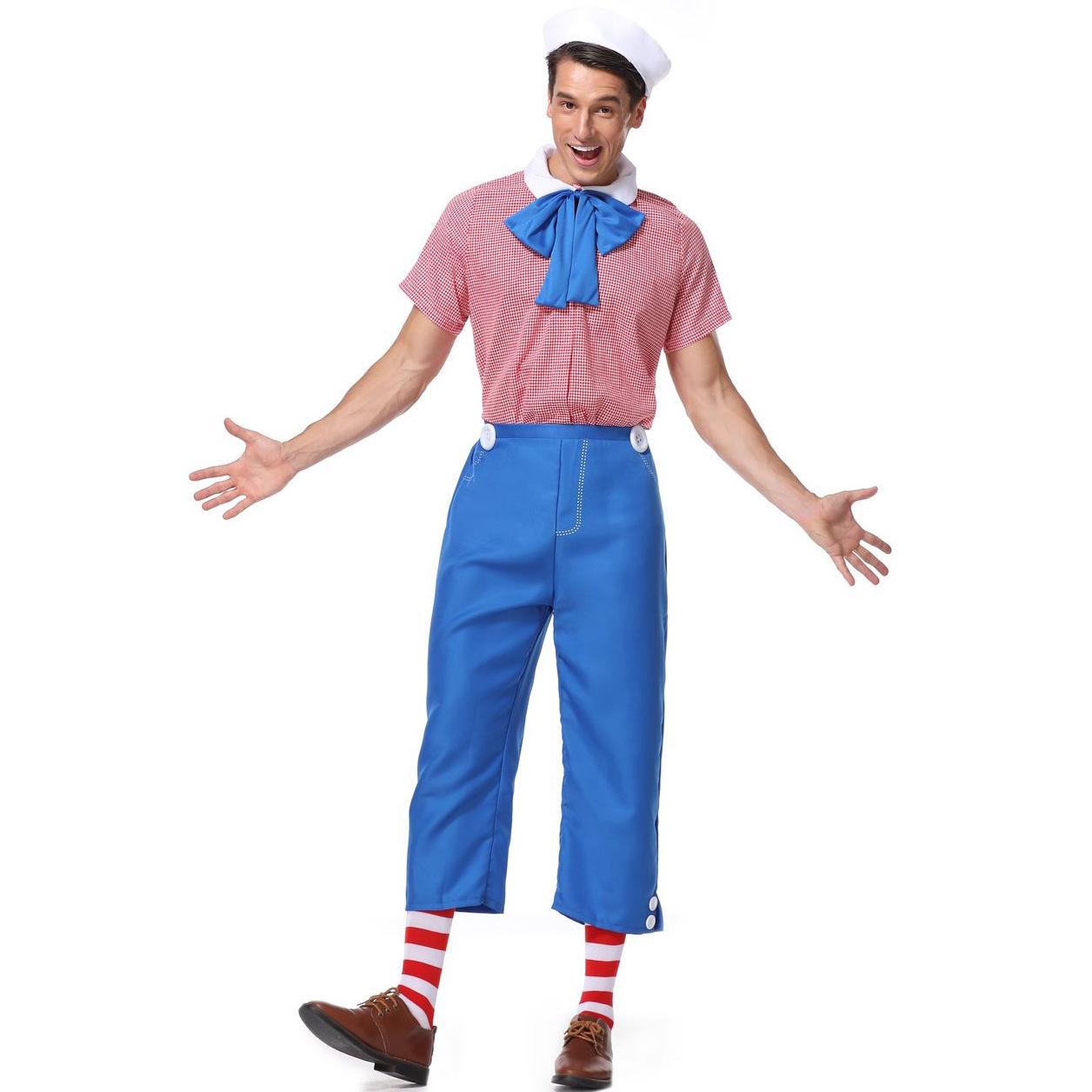 

Raw plays cute playful doll cos costume Toy Story Clown carnival party costume XL