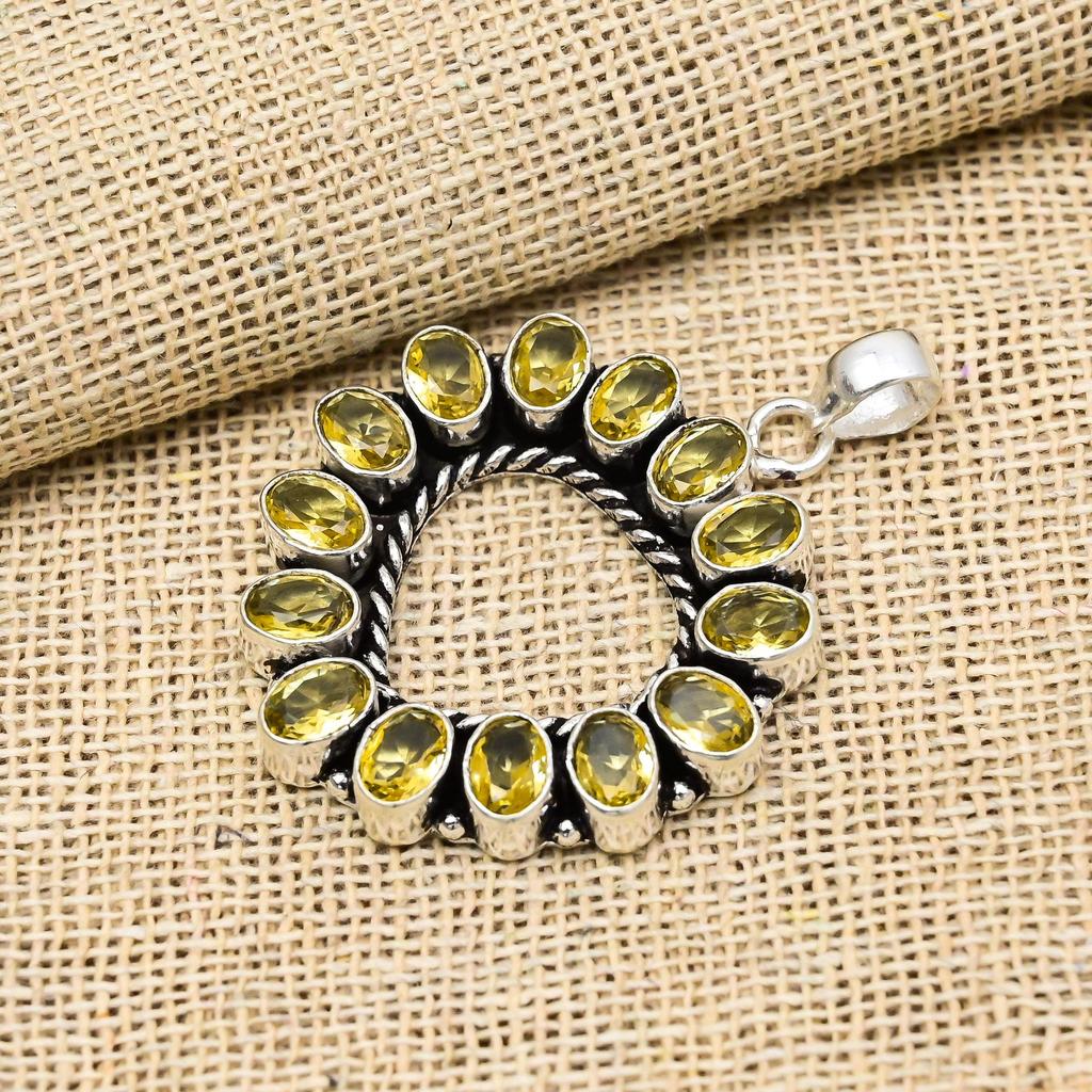 Citrine Gemstone 925 Sterling Silver Handmade Wedding Earrings Jewelry For Thanksgiving