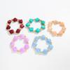 Design Sense Irregular Imitation Crystal Resin Necklace, Personalized Special-Shaped Beaded Collarbone Chain Choker