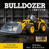 Bulldozer-Spielzeug im Maßstab 1/50, Bau-LKW-Radlader, Bulldozer-Spielzeug mit simulierten Lichtern, Bulldozer-Modell-Konstruktionsspielzeug für Jungen im Alter von 3–5 Jahren