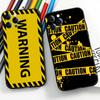 yellow warning For Iphone 17 Air 16 Pro Max 15 14 13 Full Cover Anti-Shock  MagSafe Cover