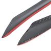 4Pcs Carbon Fiber Auto Stoßstange Fin Canard Splitter Diffusor Spoiler Luft Messer