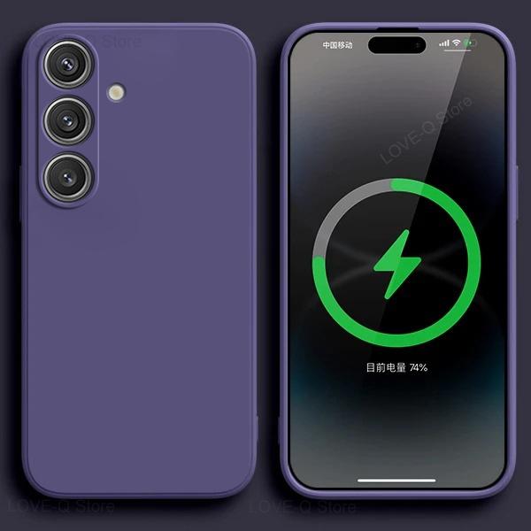 For S24 S23 S22 Ultra Cases Liquid Silicone Case For Samsung Galaxy S24 S23 S22 Ultra Plus S24Ultra Cases Cover Accessories