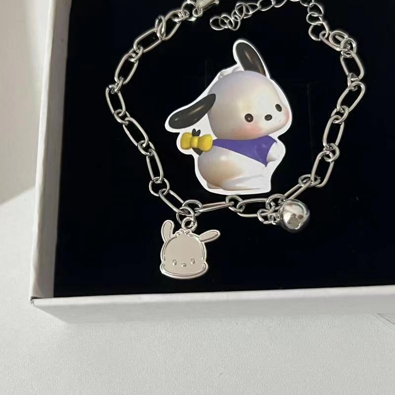 Adorable Girls Pochacco Bracelet With Cartoon Pendant Chain Regular