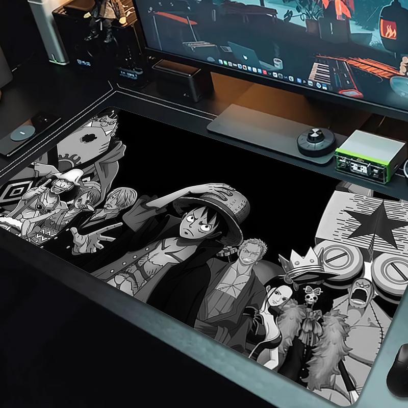 Straw Hat Crew Print Cushion Non-slip Laptop Tablet Big Mousepad XXL Mat Mini PC Playmat With Lock edge