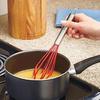 Factory Custom Stainless Steel 304 Egg Beater Cream Whisk Mixer 10 Inch Yellow Silicone