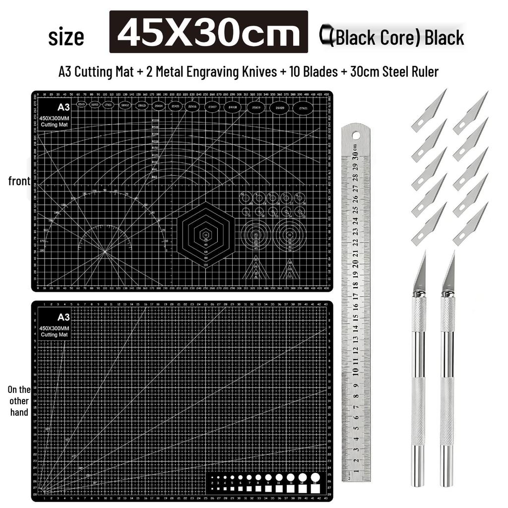 A3 3mm Extra Thick Cutting Mat: Handmade, Durable Pad for Paper Cutting & Writing