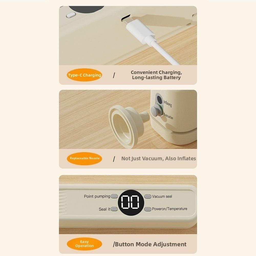 Wireless Vacuum Sealing Machine Mini Plastic Sealing Machine Food Packaging Machine  Food Packaging