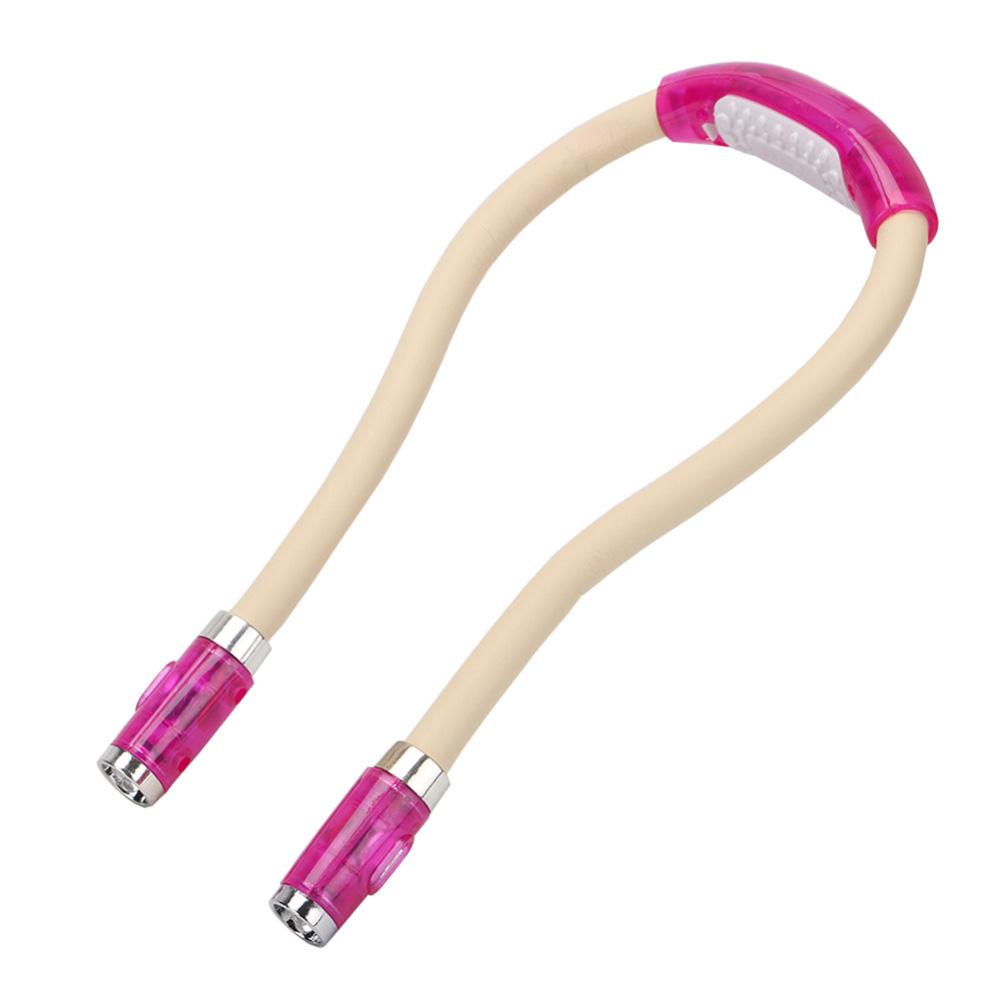 LED Flexible Handsfree Hug Neck Reading Book Light Lamp Torch Flashlight Rechargeable Work Lamp Soft Silicone Night Lights