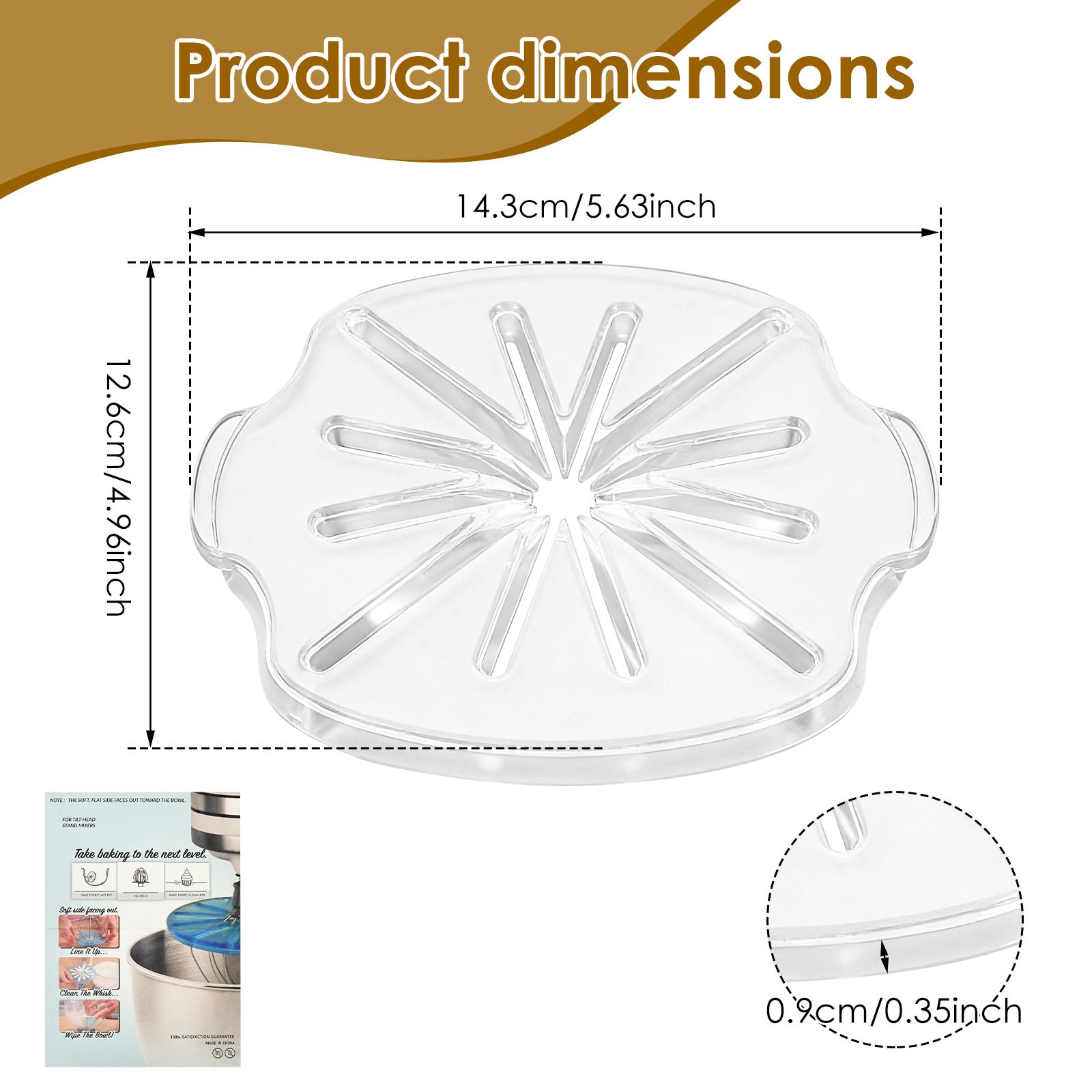 Baffle Antischizzi per Mixer Resistente al Calore Baffle Antischizzi per Mixer con Testa di Miscelazione a 6 Fili Baffle Antischizzi per Accessori Mix