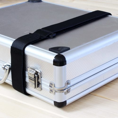 Wake Sangyo Baribari Belt, Stretchable Hook-and-Loop Belt, 30mm x 1300mm, Black, BR057