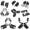 Adjustable 32mm Highway Pegs Motorcycle Footpegs Engine Guard Crash Bar Footrest Mount For Harley Sportster XL Dyna