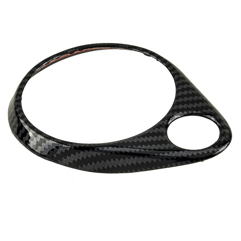 Car Dashboard Speaker Ring Horn Cover Trim Fit For Dodge Durango 2011 2012 2013 2014 2015 2016 2017- Carbon Fiber Style