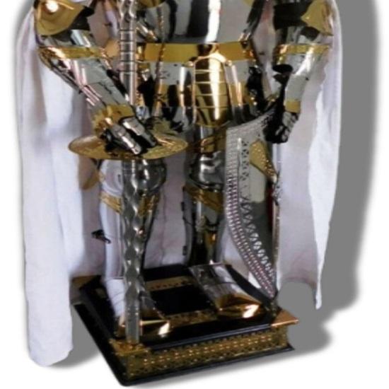 Medieval Knight Armour Suit, Full 182.88 Cm Solid Steel With Complete Stand Home Décor Polish Finish, Best Gift for Him