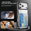Shockproof Wallet Card Pocket Clear Case for Iphone 17 Pro Max 17 Air Iphone17 13 12 Pro 15 16 14 Plus Iphone16 Iphone15