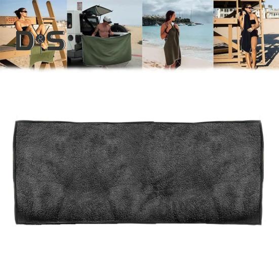 Magnetisches Badetuch, 190 cm x 76 cm, schnelltrocknend, saugfähig, Strandtuch, Stoff, Magnetverschluss, Handtuch für Yoga, Schwimmen, Camping