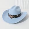 Ethnic-style fedora, heart-shaped cowboy hat, women's knight hat, popular Tibetan hat for men