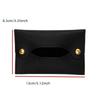 Mini Portable PU Leather Paper Towel Box Waterproof Storage For Handkerchief Puller Picnic Car Front Seat