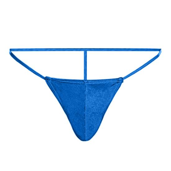 Sexy Men Thong Low-rise U-Convex T-String Style Breathable Underwear Free Movement Solid