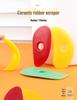 4-Piece Multifunctional Silicone Pottery Scraper Set for Trimming, Shaping, and Surface Flattening.
