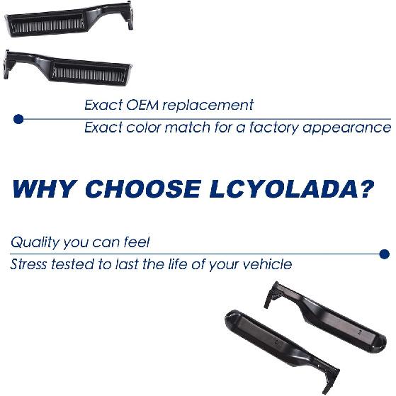 Interior Metal Door Handle For Ford F150 F250 F350 Bronco F53 F59 F800 1987-1997, Front Rear Left Driver Right Passenger Side, Replaces # 77177,