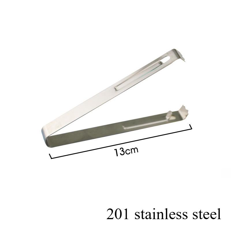 Stainless Steel Ice Clip for Ice Cube Clip Stainless Steel Food Clip with Magnetic Ice Clip Barbecue Clip