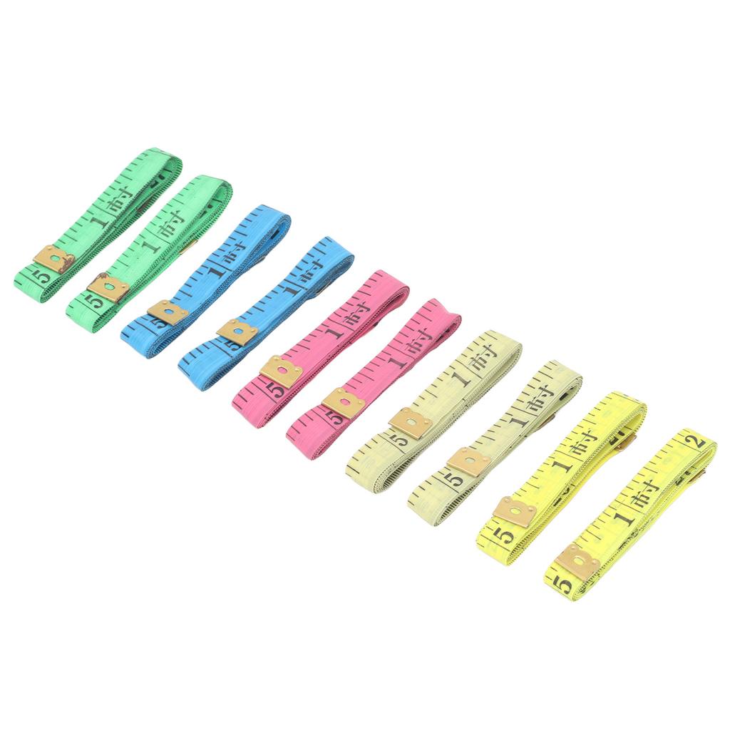 60pcs Tape Measures Double Scale 150cm 59in Soft Fabric Tape Measures for Sewing Tailoring Cloth Craft Supplies