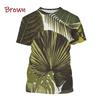 Monstera 3D Printing T-shirt Personality Plant Monstera Men's And Women's Fun Hip-hop Harajuku Unisex Couple T-shirt Tops