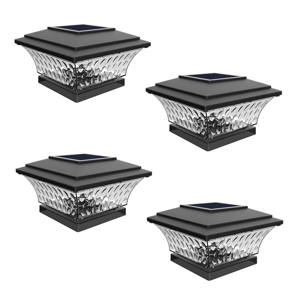 Dual Color Solar Garden Pillar Lights – Waterproof Chinese Retro Style for Fence and Gate Posts