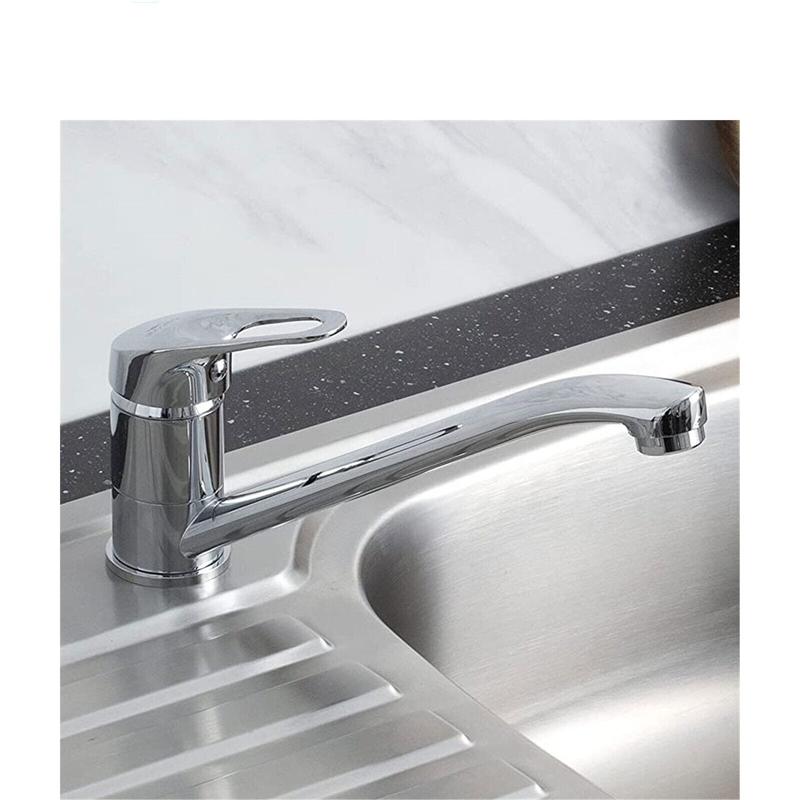 Caravan Mixer Tap Chrome Plated Long Spout Non-Microswitched For Motorhome Camper Boat Interior Parts Accessories
