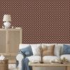 Brown and Rust Dots Wallpaper for Living Room and Bedroom 50x1000