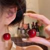 Luxurious Red Cherry Earrings for Women - 2026 Hot Style, Versatile, High-End Stud Design