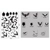 Static Halloween Stickers Black Scary Sticker Creative Spider Bat Decals  Smooth Surface